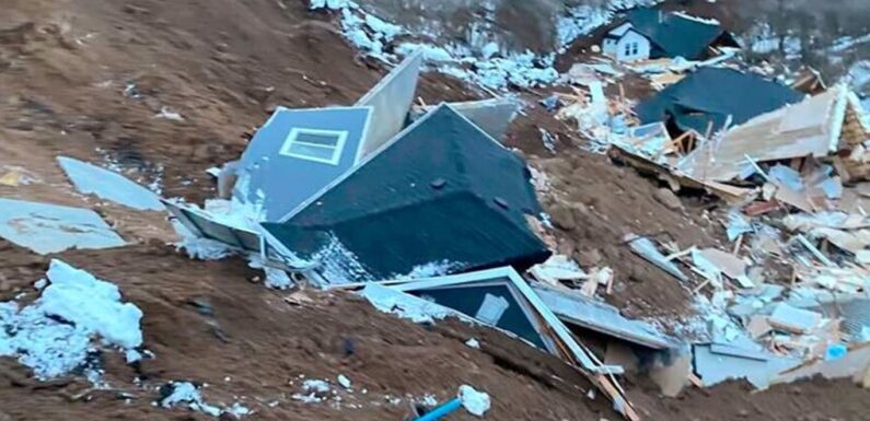 У Юті кілька будинків зсунулись зі скелі в каньйон (+Відео)